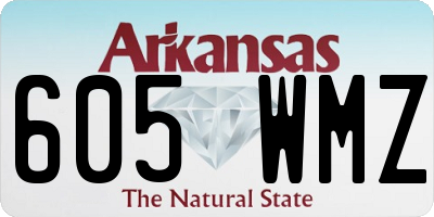 AR license plate 605WMZ