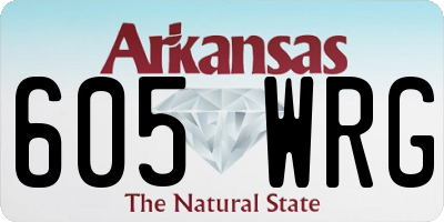 AR license plate 605WRG