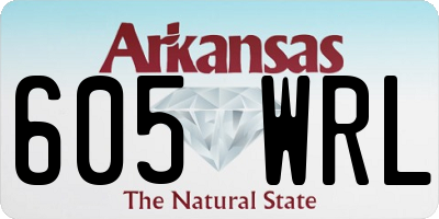 AR license plate 605WRL