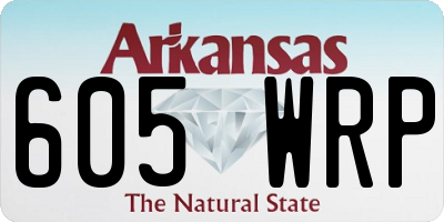 AR license plate 605WRP