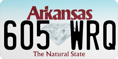 AR license plate 605WRQ