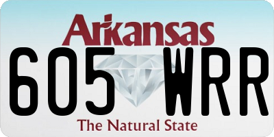 AR license plate 605WRR