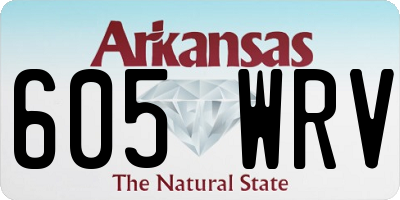 AR license plate 605WRV