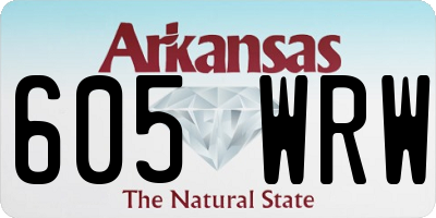 AR license plate 605WRW