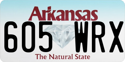 AR license plate 605WRX