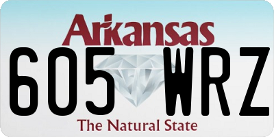 AR license plate 605WRZ