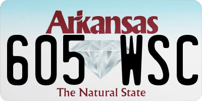 AR license plate 605WSC