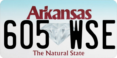 AR license plate 605WSE
