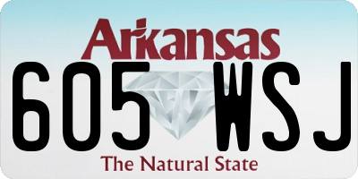 AR license plate 605WSJ