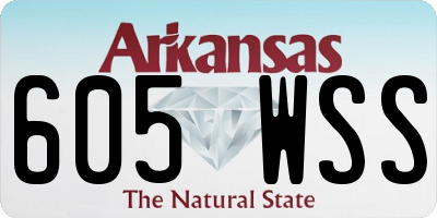 AR license plate 605WSS