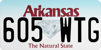 AR license plate 605WTG