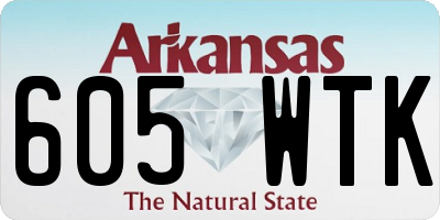 AR license plate 605WTK