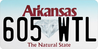 AR license plate 605WTL