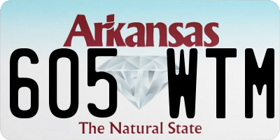 AR license plate 605WTM