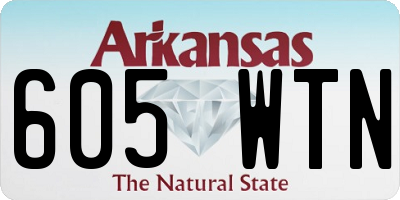 AR license plate 605WTN