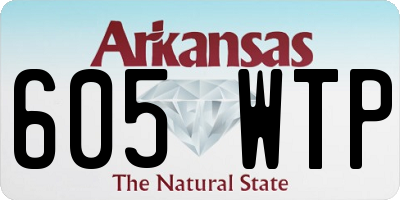 AR license plate 605WTP