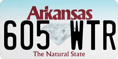 AR license plate 605WTR