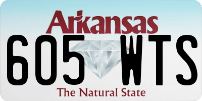 AR license plate 605WTS