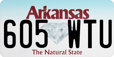 AR license plate 605WTU