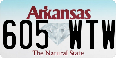 AR license plate 605WTW
