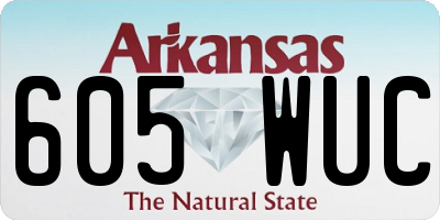 AR license plate 605WUC