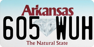 AR license plate 605WUH
