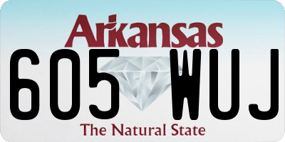 AR license plate 605WUJ