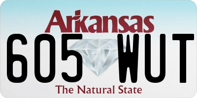 AR license plate 605WUT