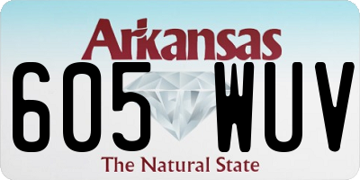 AR license plate 605WUV