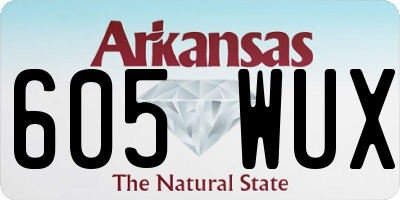 AR license plate 605WUX