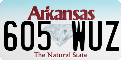 AR license plate 605WUZ
