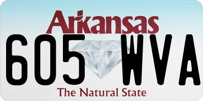 AR license plate 605WVA