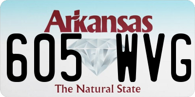 AR license plate 605WVG