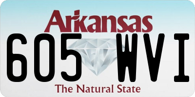AR license plate 605WVI