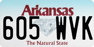 AR license plate 605WVK