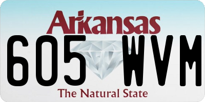 AR license plate 605WVM
