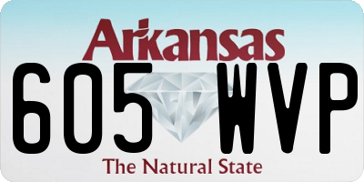 AR license plate 605WVP