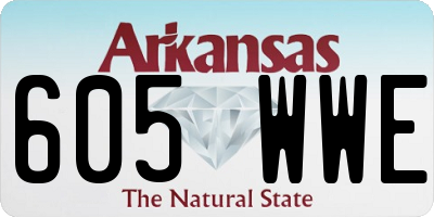 AR license plate 605WWE