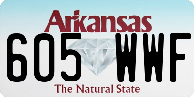 AR license plate 605WWF