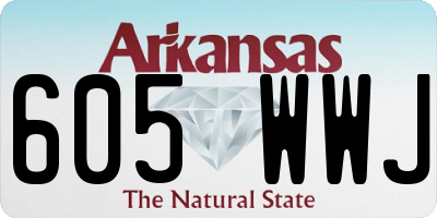 AR license plate 605WWJ