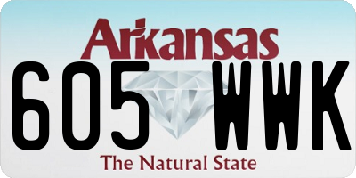 AR license plate 605WWK
