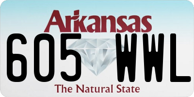 AR license plate 605WWL