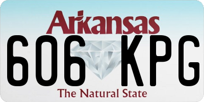 AR license plate 606KPG