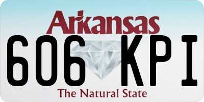 AR license plate 606KPI