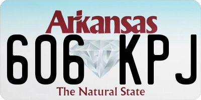 AR license plate 606KPJ