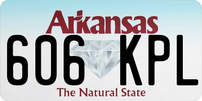 AR license plate 606KPL