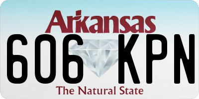 AR license plate 606KPN