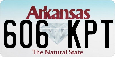 AR license plate 606KPT