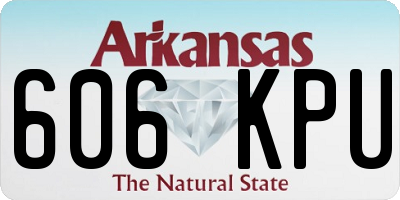 AR license plate 606KPU