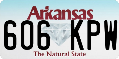 AR license plate 606KPW
